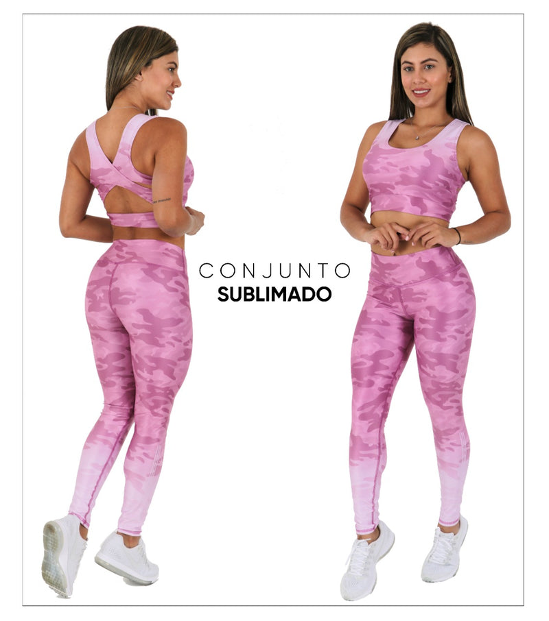 Conjunto Sublimado - Push Up - Crossed woman Health